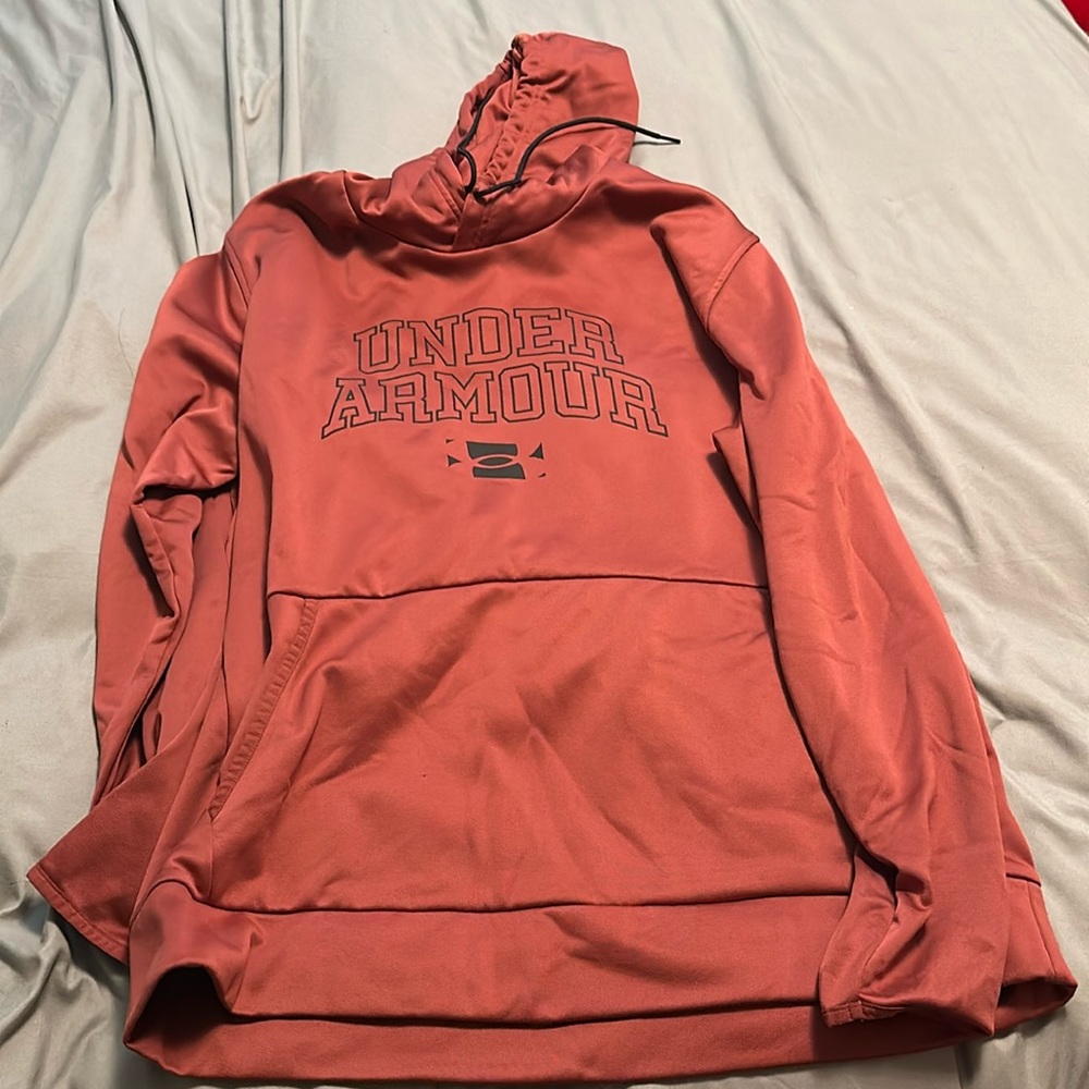 Burnt orange under armor hoodie